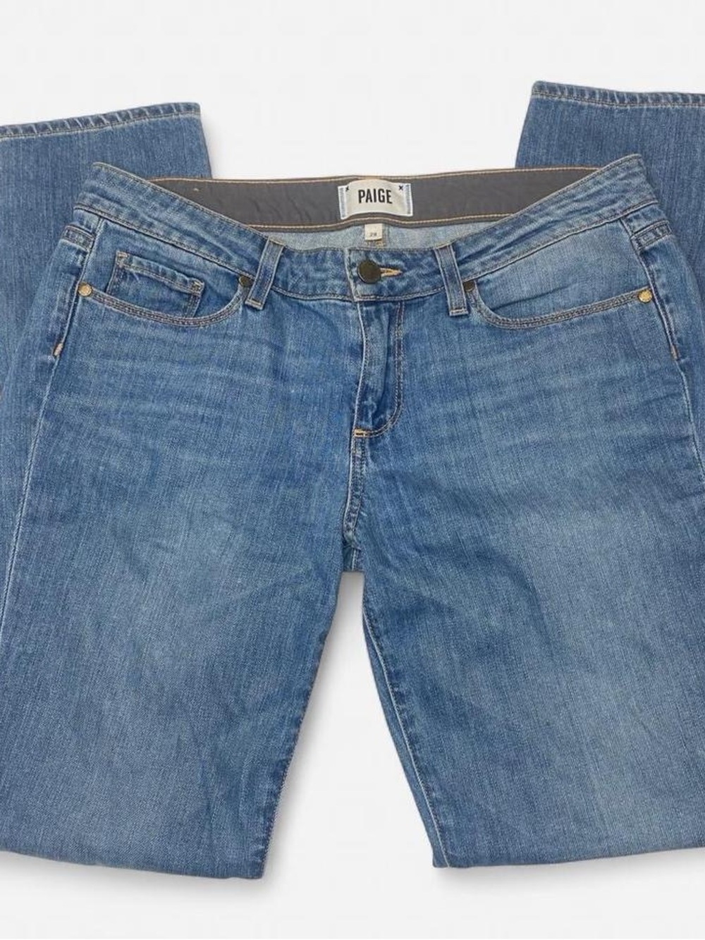PAIGE Jimmy Jimmy Skinny Jeans in Mid Blue